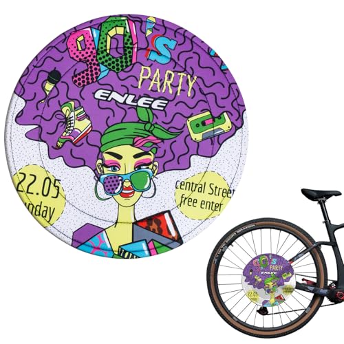 ENLEE 1PC Bike Disc Brake Cover, Washable Neoprene Protective Covers for Mountain/Road/Gravel Disc Brakes, Protect from Overspray & Transportation Damage, Diameter: 320mm, Water Resistant - Image 1