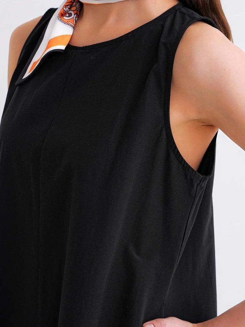 MixRay Mixray Relaxed Fit Maxi Dress with Pockets