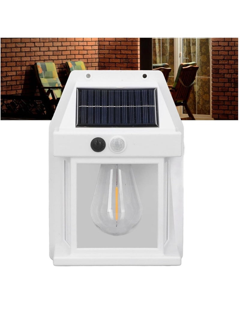 Generic Outdoor Solar Fence Wall LED Light Tungsten Filament Bulb Night Lamp For Courtyard Backyard Garden And Garage Decorative  - Image 3