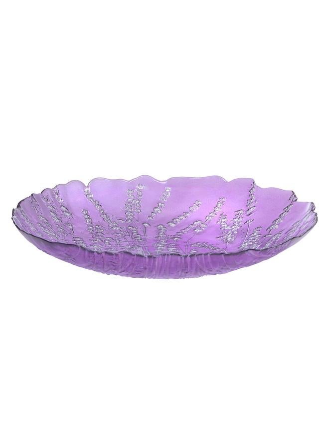 Alsaif Glass Serving Plate 39X39X7 Cm Purple - Image 1