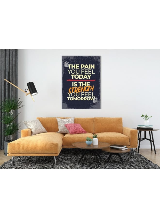 Home Gallery Canvas Wall Art, Abstract Framed Portrait of Motivational Poster 120x80cm - Image 5