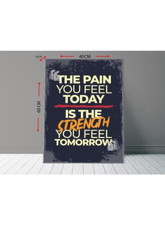 Home Gallery Canvas Wall Art, Abstract Framed Portrait of Motivational Poster 120x80cm - Image 4