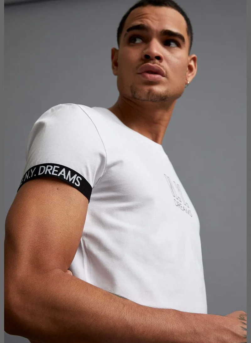 DeFacto Man Knitted Muscle Fit Crew Neck T-Shirt