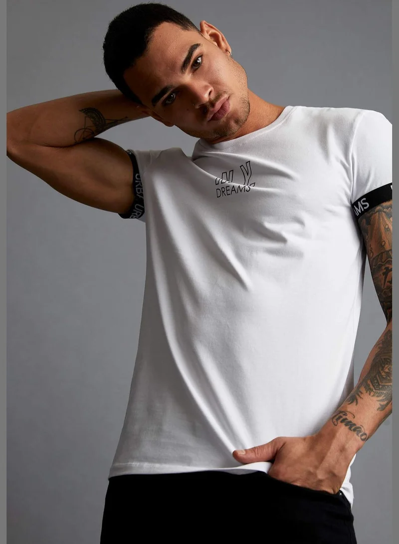DeFacto Man Knitted Muscle Fit Crew Neck T-Shirt