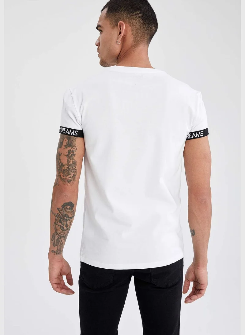DeFacto Man Knitted Muscle Fit Crew Neck T-Shirt