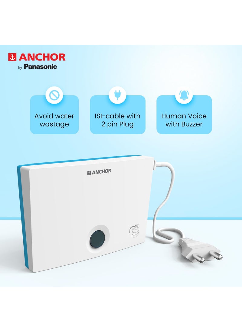 Anchor Anchor by Panasonic Water Tank Overflow Alarm Bell Human Voice with Buzzer Water Tank Alarm Bell White 38908  - Image 4