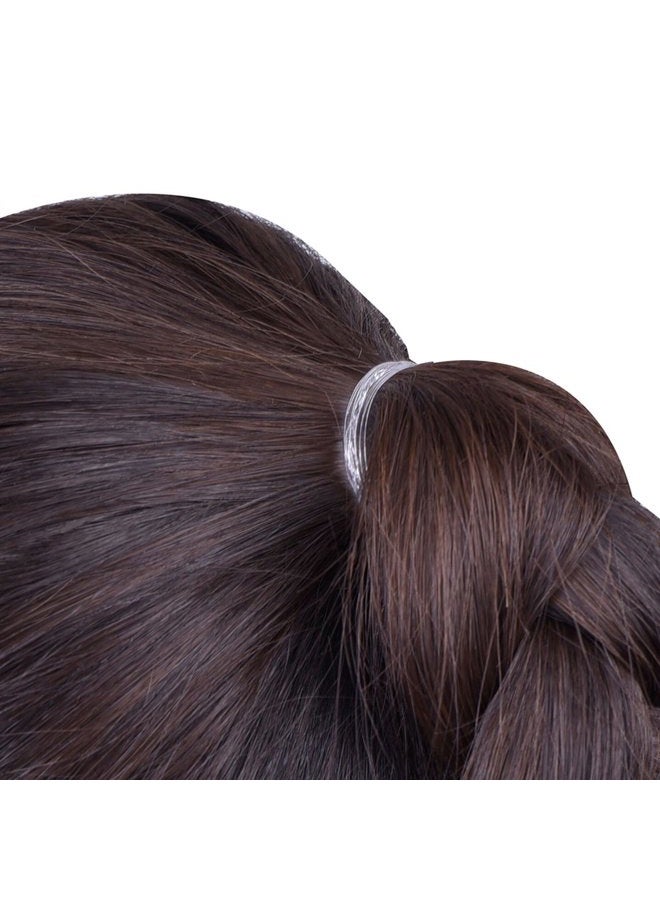 eBoot إي بوت 500 قطعة أربطة شعر مطاطية شفافة 3 مم أربطة مطاطية صغيرة روابط شعر لذيل الحصان حوامل مرنة للتضفير - Image 4