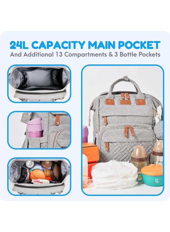 Orian Diaper Bag Backpack with Changing Station - Image 5