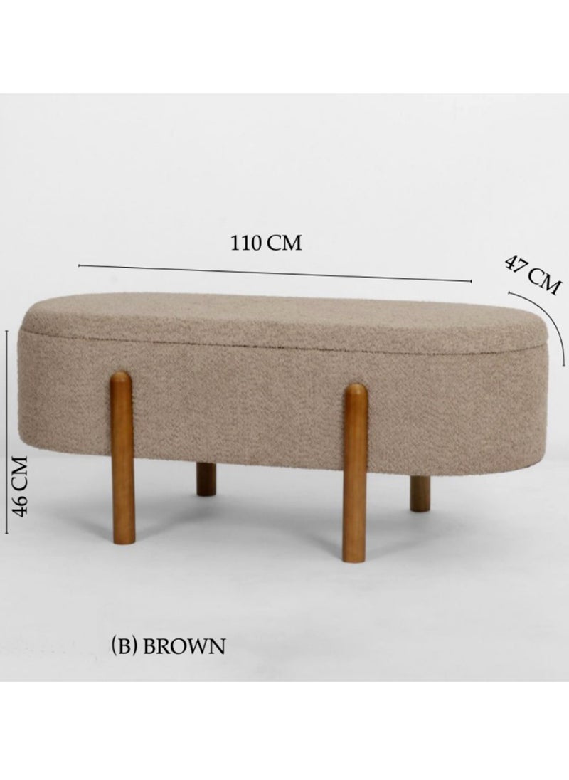 Generic Modern Storage Benches Rectangular Footrest Living Room Bedroom110*47*46 CM  - Image 2