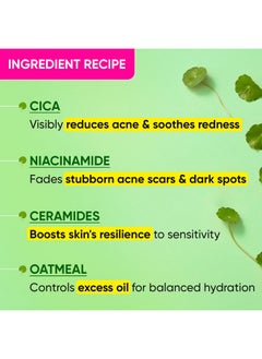 Dot & Key Dot & Key Niacinamide + CICA (Centella) Oil Free Moisturizer for Acne Prone Skin | Oil Free & Lightweight | Fades Dark Spots & Blemishes, Soothes Redness | Acne Cream | For Oily Acne Prone & Sensitive Skin | 50gm  - Image 5