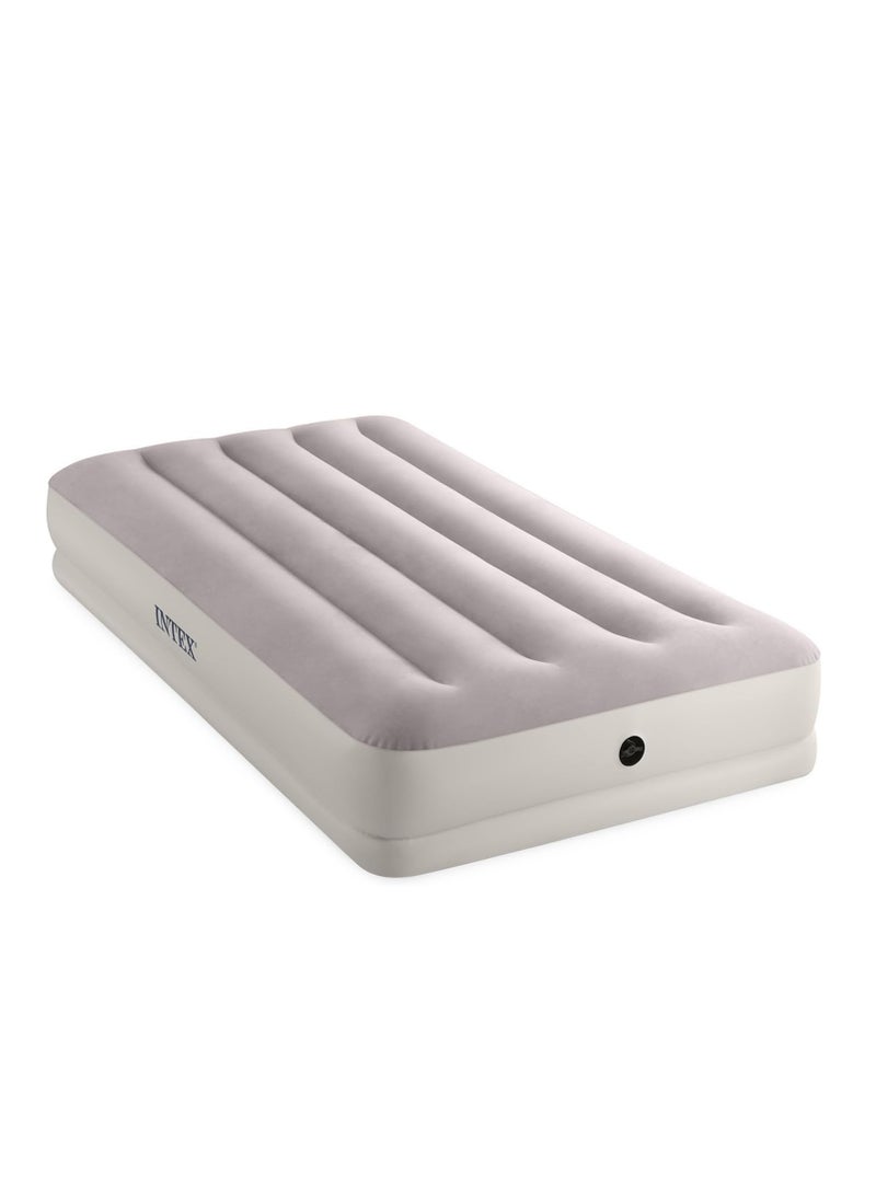 INTEX Dura-Beam Prestige Mid-Rise Inflatable Mattress Single with USB Pump PVC Gray 99x191x30 cm  - Image 3