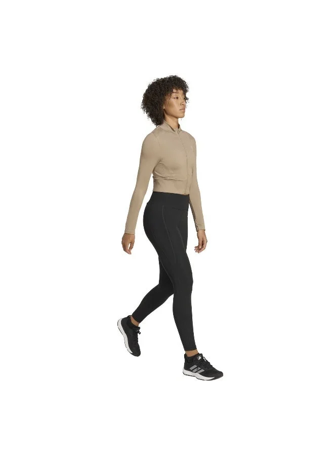 Adidas CHABRN Workout Essentials Knit Zip Through Jacket for Women | Best Price UAE