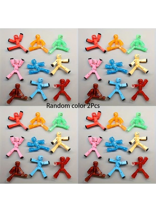 2Pcs Suction Cup Robot Toys Action Figures For Kids Stop Motion Animation - Image 1