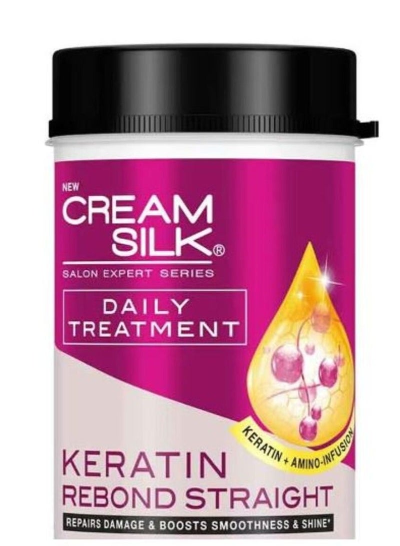 cream silk - salon expert treatment - keratin Rebond Straight 650 ML - Image 2