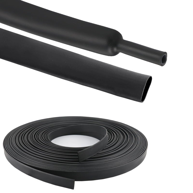 Generic FOURUB 4:1 Adhesive Lined Heat Shrink Tubing Roll Protection Wiring Sheath Harnesses Waterproof Glue Insulated Dual Wall (1/2"-22ft)  - Image 1