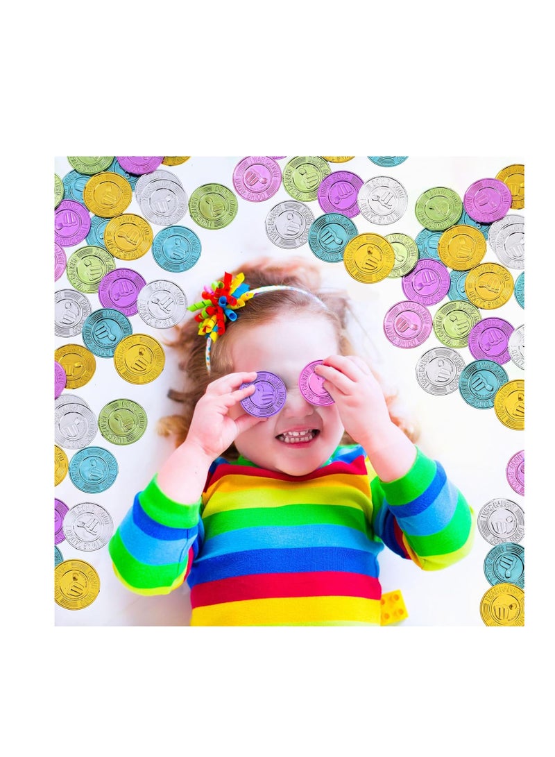 Zikra Colorful Coin, 100 Pieces Caught being Good Coins, Kids Behavior Tokens, Classroom Behavior Incentives Coin, Reward Tokens Smile Face Coin for Kids, Ideal School Reward (Thumb) - Image 2