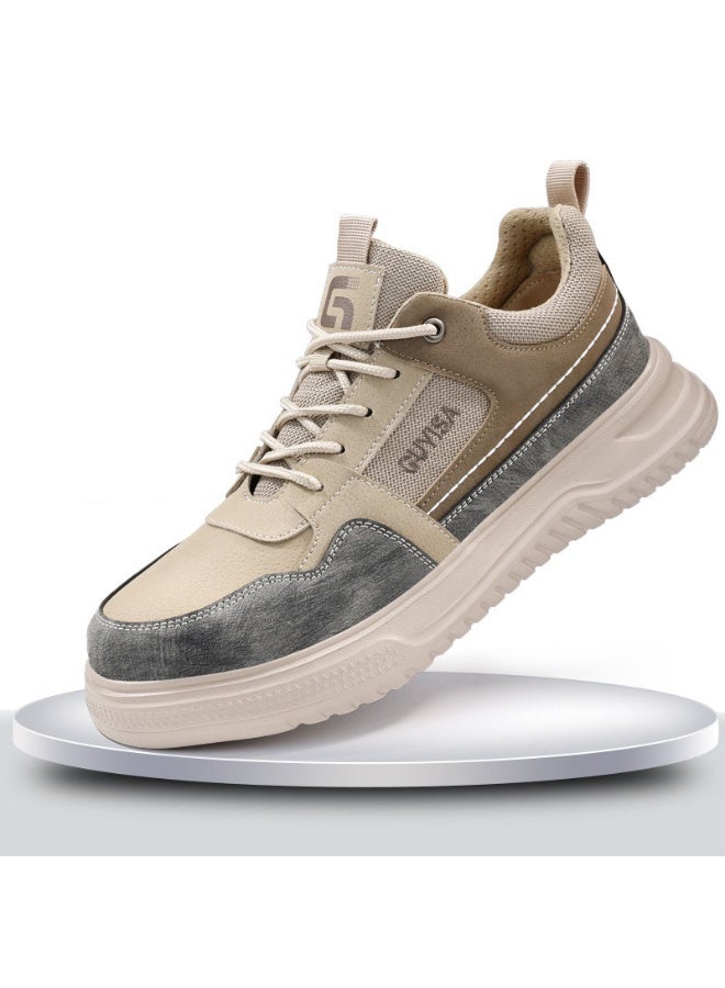NIBEMINENT Men's Safety Shoes Anti-puncture Working Sneakers Puncture Male Work Shoe Breathe Men Shoes Lightweight Men's Work Shoes - Image 1