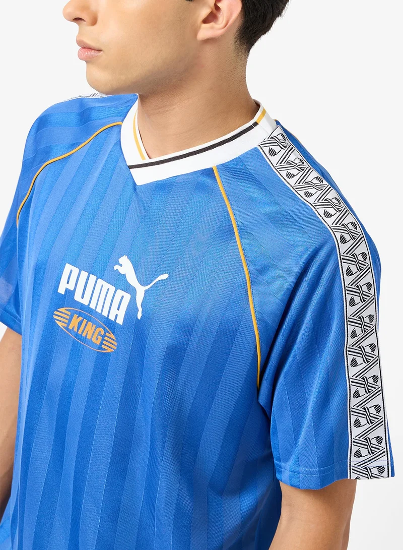 PUMA mountain blue King Relaxed Football Jersey for Men | Best Price UAE