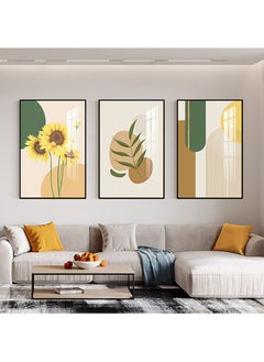 FASHION HOME 3PCS Wall Art Bright Style Minimalist Decor Modern Abstract Canvas Prints Poster Picture Framed Paintings Decorations  - Image 3