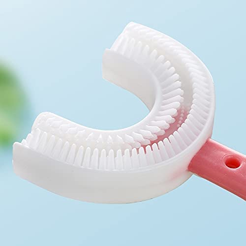 VHOI U Shaped Toothbrush For Kids, Manual U Type 360 Degree Soft Silicone Oral Teeth Cleaning Gift For Baby Infant Toddler Children (MULTICOLOR) (1) - Image 2