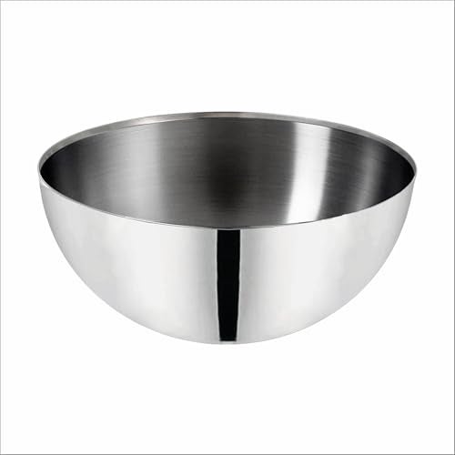 Prabha Stainless Steel Mixing Bowl 24cm | High Grade Fruit Salad Bowl 3800ml | Mixing Bowls for Kitchen Mixing Cup/Bowls for Baking - Image 1