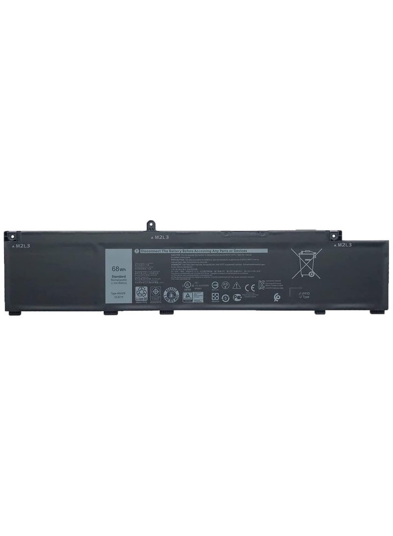 Replacement Battery for MV07R 72WGV W5W19 JJRRD 266J9 PN1VN M4GWP for Dell G3 15 3500 3590 3700 3790 G5 15 5500 5505 SE Series (15.2V 68Wh) - Image 1