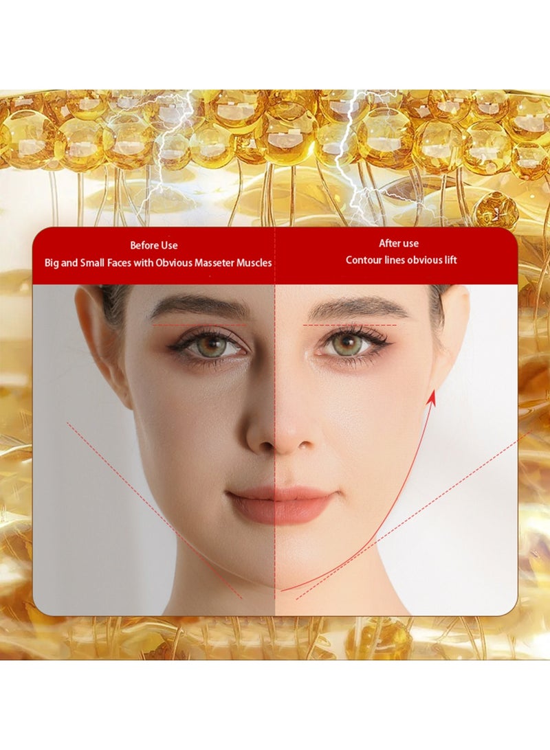 Roller Facial Massage Tool 9-speed EMS Microcurrent Face Slimming Tool 3-speed RF RF Improves Wrinkles Firming Skin, 8 Large Ball Vibration Massage Face Slimming Instrument, Two lighting Modes, Facial Neck Iifting and Tightening Massager Anti-aging Instrument Suitable for Massage Face, Neck, Arms, Legs - Image 4