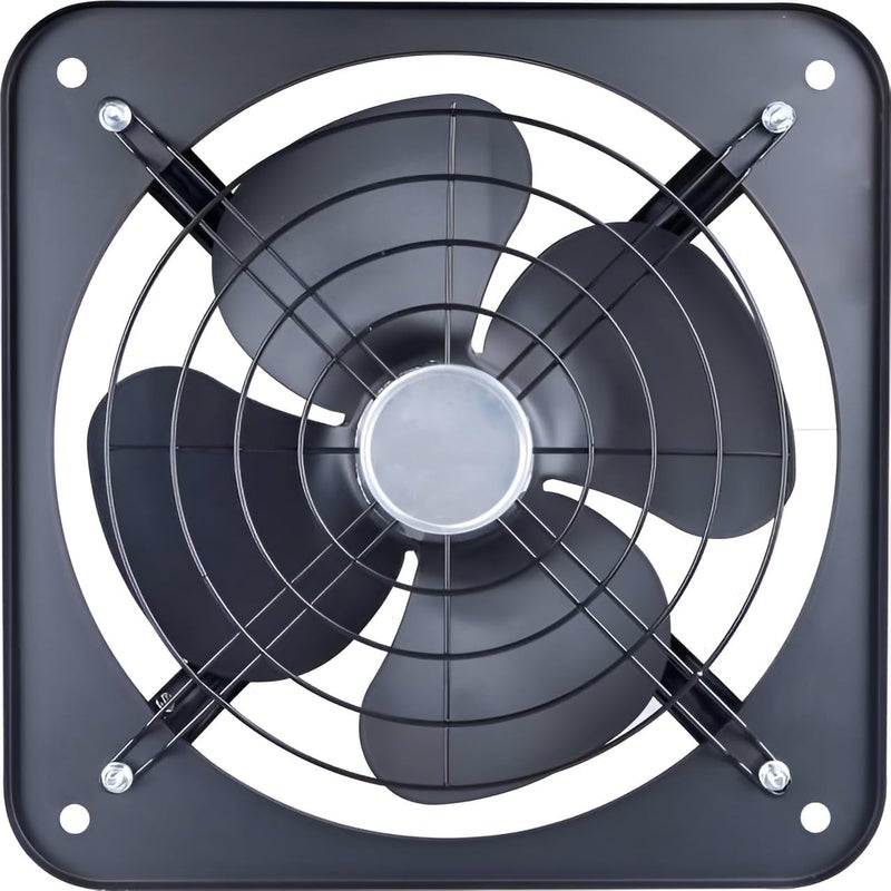 Heavy Duty Square Exhaust Fan with Protective Grill – High Airflow Ventilation Fan for Kitchen, Bathroom, Workshop & Industrial Use (12-INCH) - Image 1