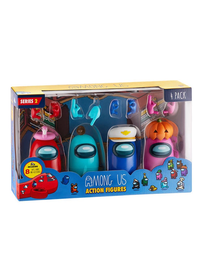 Among Us Pack Of 4 Action Figure Window Box Series 2- 4 Styles To Collect  - Image 1