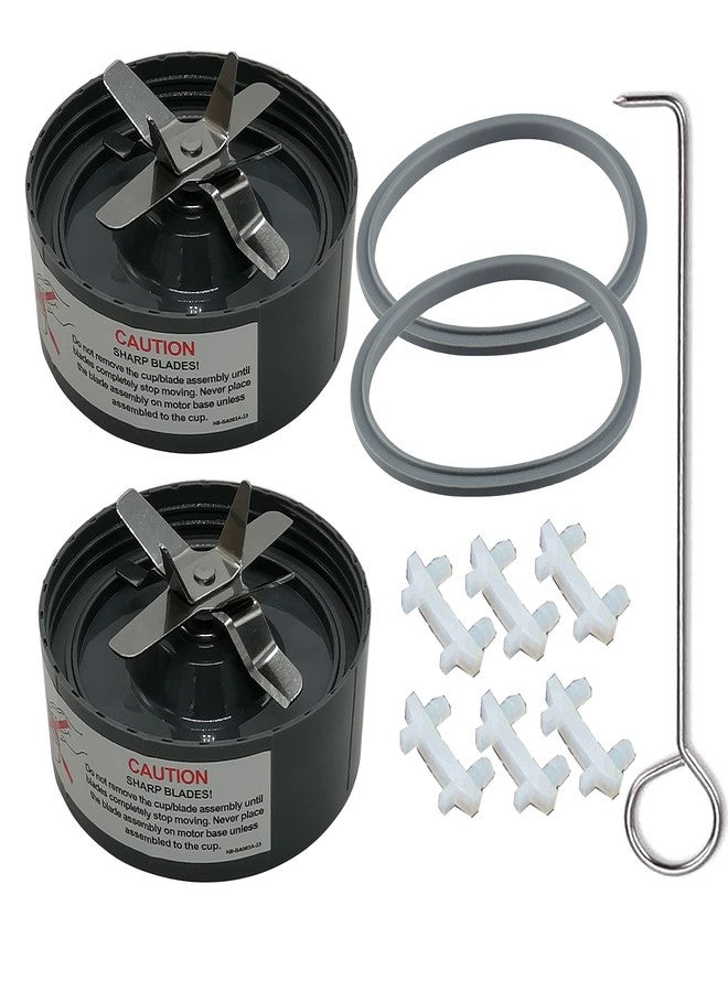 WuYan Blender extractor cross Blade with gasket Replacement Parts & Accessories, Compatible with Nutribullet 600w & Pro 900w Series Blenders Mixer NB-101S NB-101B NB-201 Model … - Image 1