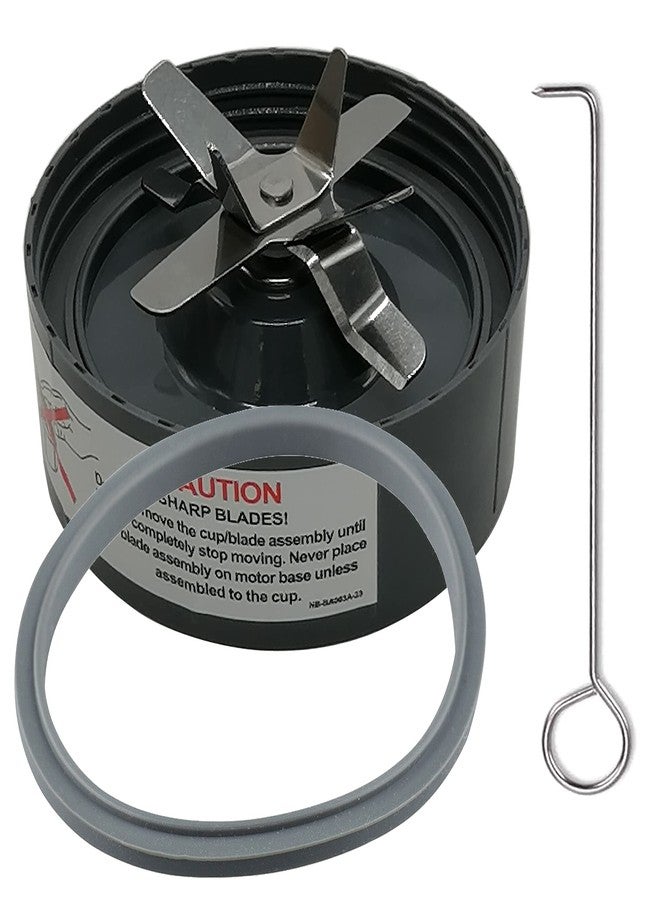 WuYan Blender extractor cross Blade with gasket Replacement Parts & Accessories, Compatible with Nutribullet 600w & Pro 900w Series Blenders Mixer NB-101S NB-101B NB-201 Model … - Image 2