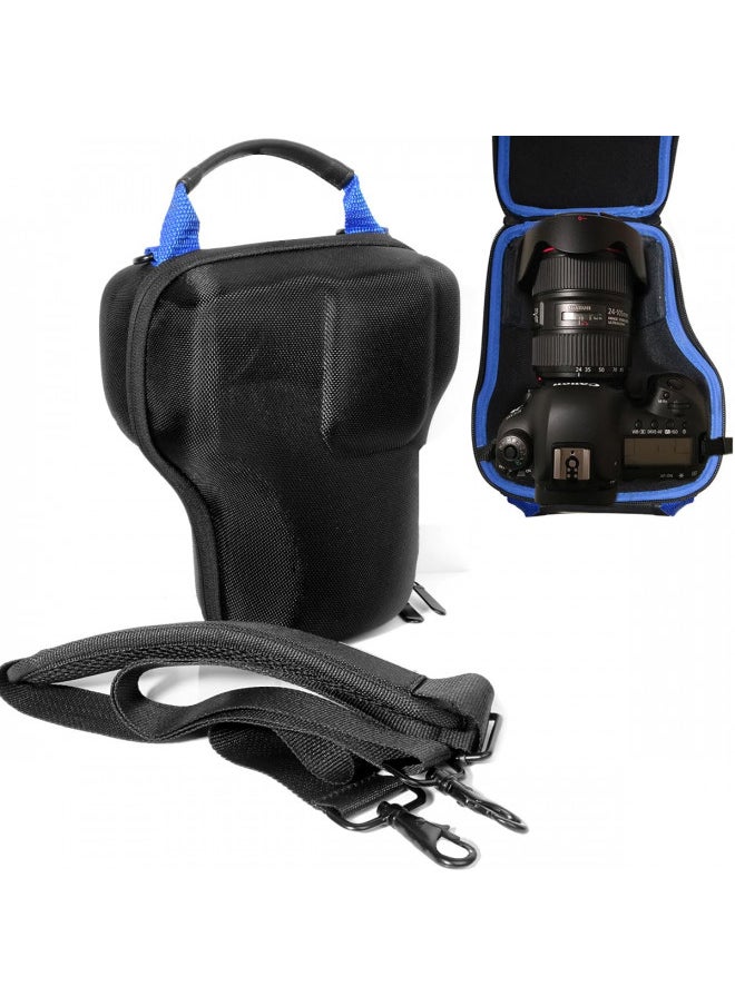 Alltravel Alltravel DSLR Camera case compatible with Canon EOS REBEL T7, T7i, T6, T8i, SL3, EOS 2000D, 4000D, 90D, EOS M50 Mark II, EOS 5D, 6D ; Nikon D5600, D3500, D7500; Panasonic LUMIX FZ300, FZ1000  - Image 1