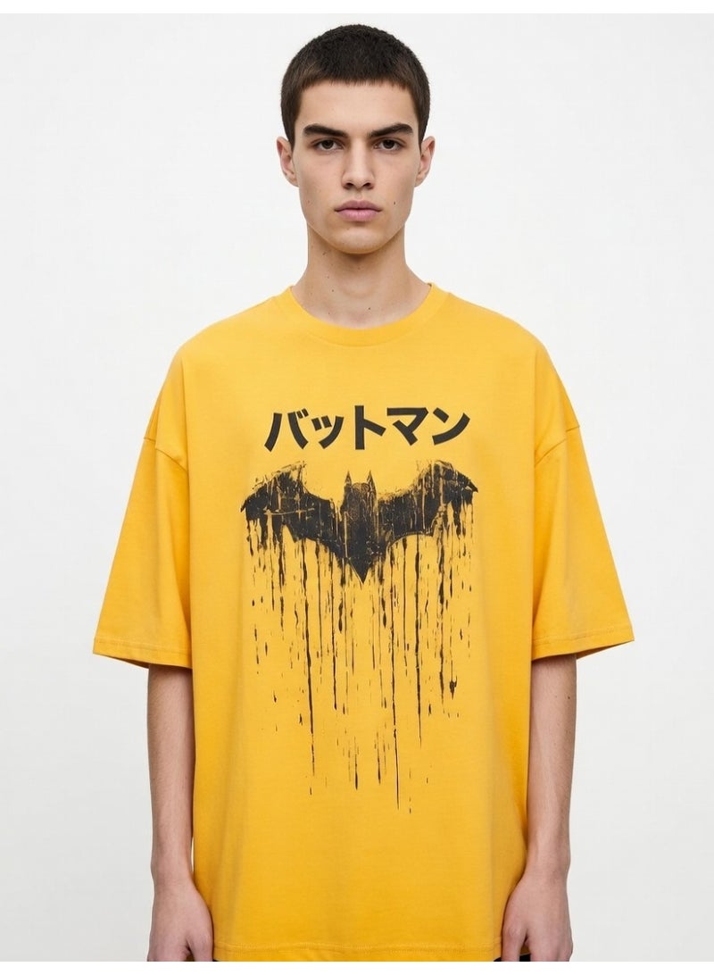 Batman MENS T-SHIRT OVERSIZE DROPPED SHOULDER T-SHIRT - Image 2