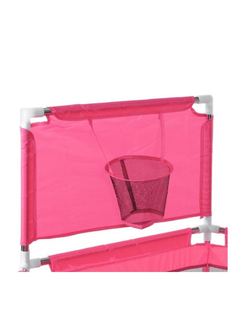 Portable Baby Playpen Fences with 100 Pcs Basketball Hoop, 6-Panel Foldable Play Yard Playpen, with Breathable Mesh for Baby Toddlers Infant, Indoor And Outdoor Play - Image 4