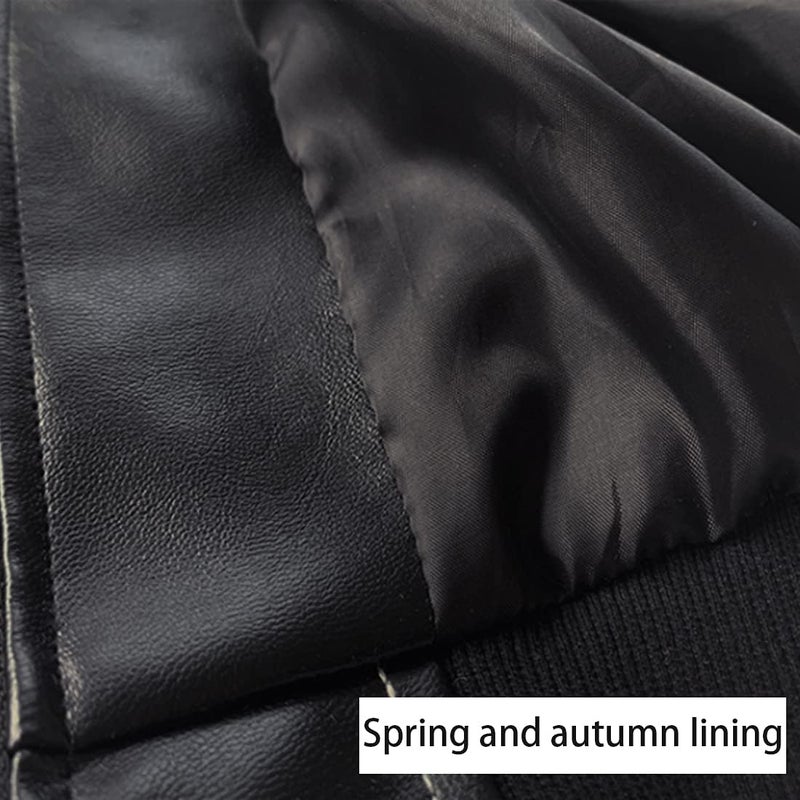 JYCPFLIT Boys' Outerwear Jackets,Kids Faux Leather Jacket, children's motorcycle Faux leather zipper coat - Image 5