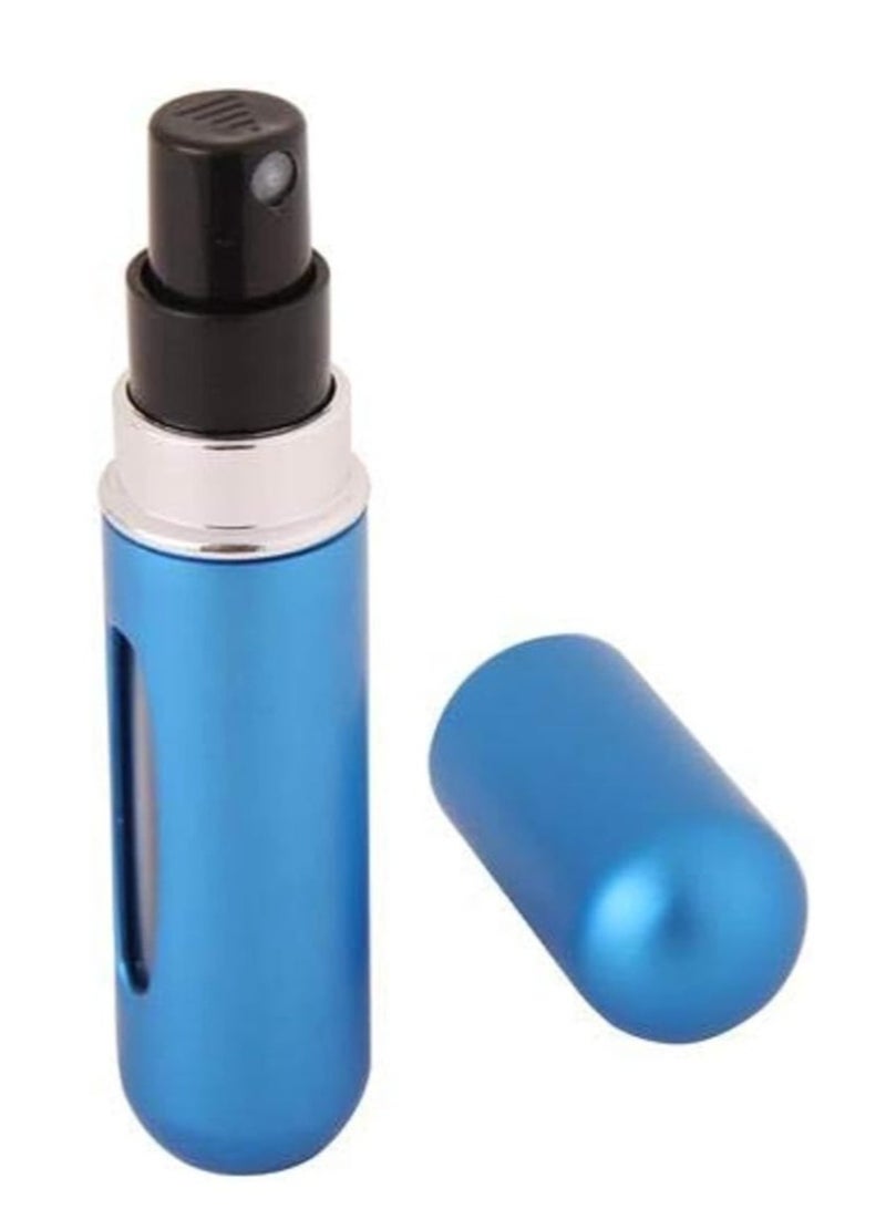 Scrolls Perfume Spray Bottle Set - 5Pcs Portable Mini Refillable Perfume Atomizer Bottle For Travel Spray Scent Pump Case 5ml (Multicolor) - Image 2