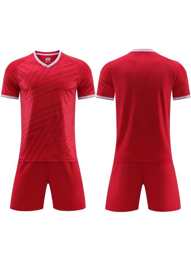 Adult Kidsren Student Short-sleeved Football Suit Suit Game Training Team Uniform Printing Font Number 6329 Spruce Green