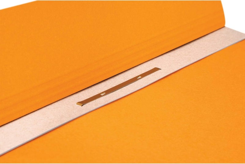 FALKEN Exacompta - Ref 80003874001F - FALKEN - Eyelet Bottom-Up Flat Files - A4 (210 x 297mm) in Size, 250gsm Recycled Manilla, Half Cover for Identification - Orange (Pack of 50) - Image 3