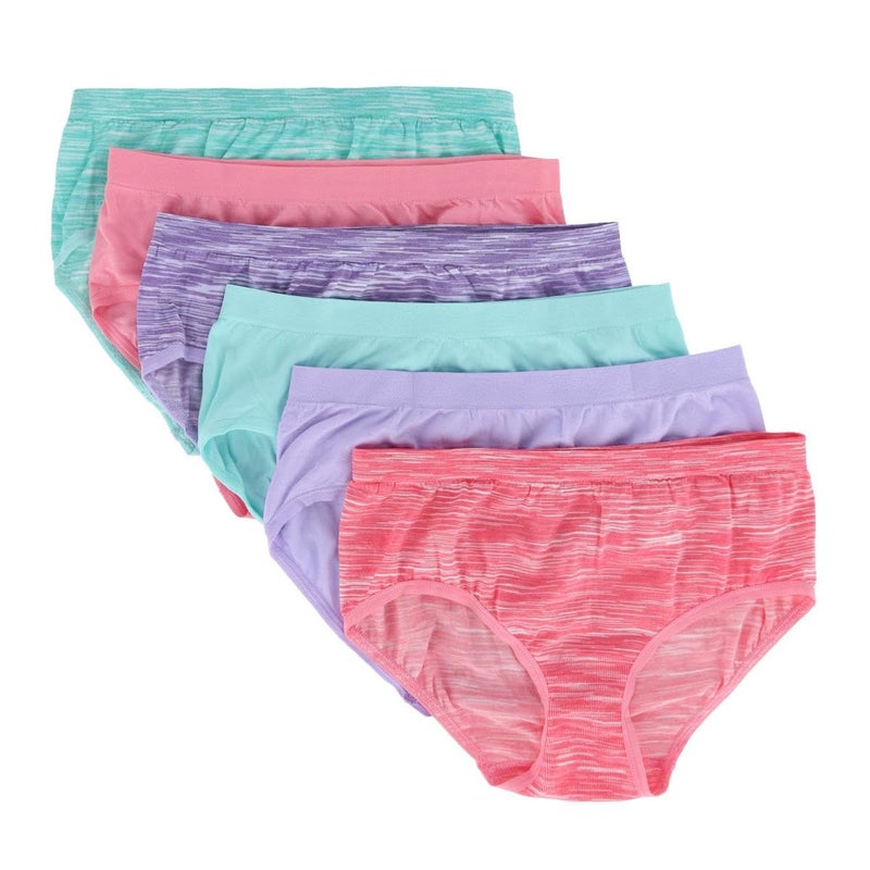 Fruit of the Loom Girls' Seamless Underwear Multipack Set of 6 - Image 5