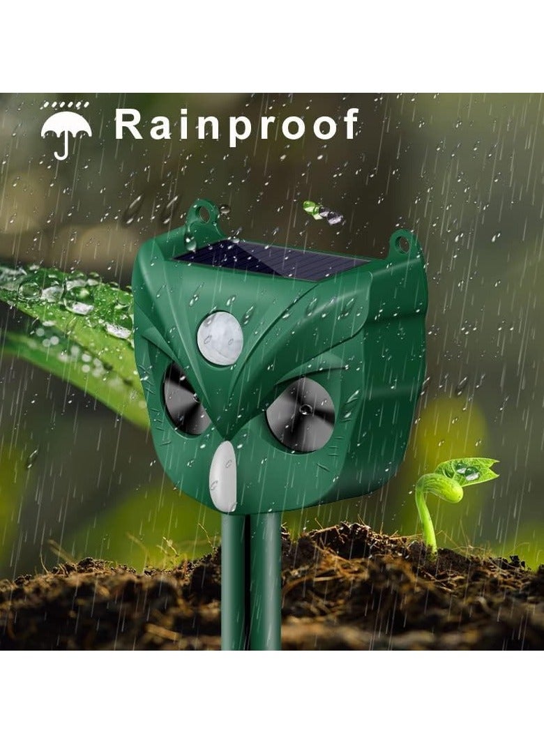 SYOSI Animal Repeller, Solar Ultrasonic pest Repellent, Waterproof Motion Detection LED Flash Light, Cat Repellent Outdoor Garden, Dog, Squirrel, Raccoon, etc. - Image 4