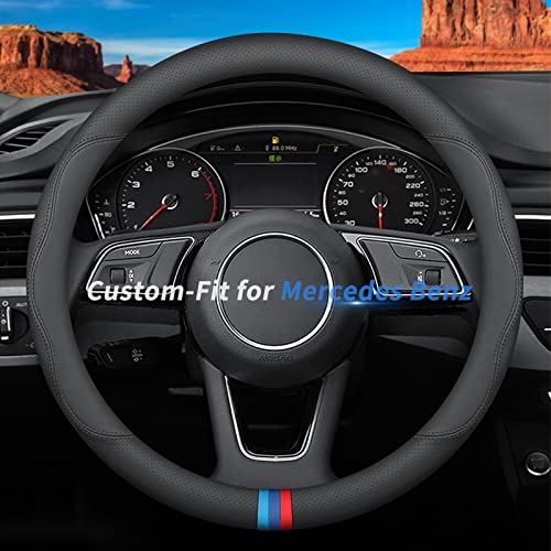 Deer Route CustomFit for Steering Wheel Cover Premium Leather Car Steering Wheel Cover with Logo NonSlip Breathable for Accessories DStyle - Image 1