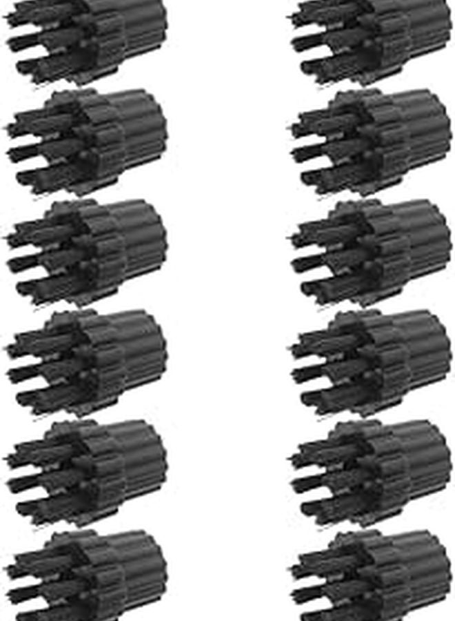 12pcs M8 Steam Cleaner Brush Heads Kit Replacement For Tile Floor Bathroom Hard Surface Cleaning - Image 1