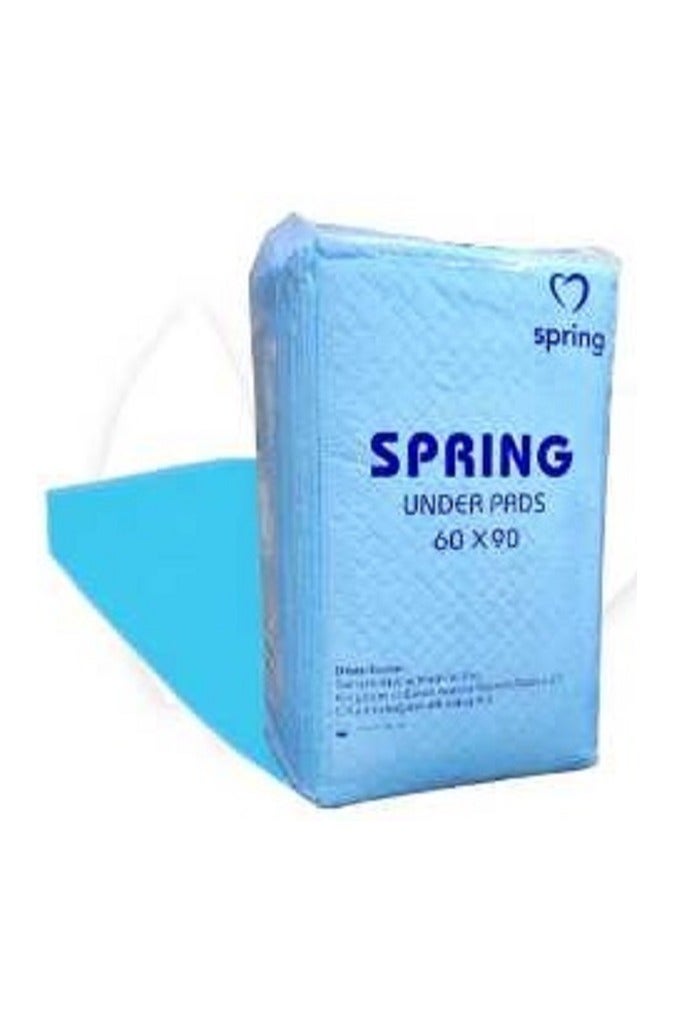 SPRING 150 Pcs 90*60 cm Disposable Under Pads Blue Color Incontinence Bed Pads Waterproof Diaper Changing Pad - Image 3