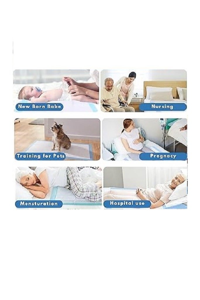 SPRING 150 Pcs 90*60 cm Disposable Under Pads Blue Color Incontinence Bed Pads Waterproof Diaper Changing Pad - Image 4