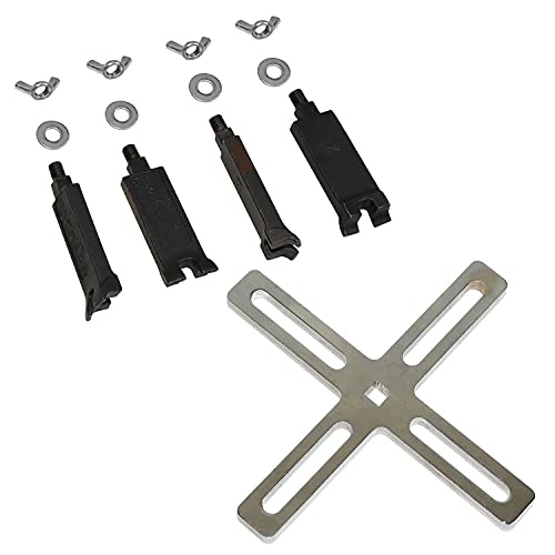 DPTOOL Adjustable Fuel Tank LID Wrench 4 Jaws Fuel Pump Sender Cover Remove Spanner Tool 55mm-160mm - Image 5