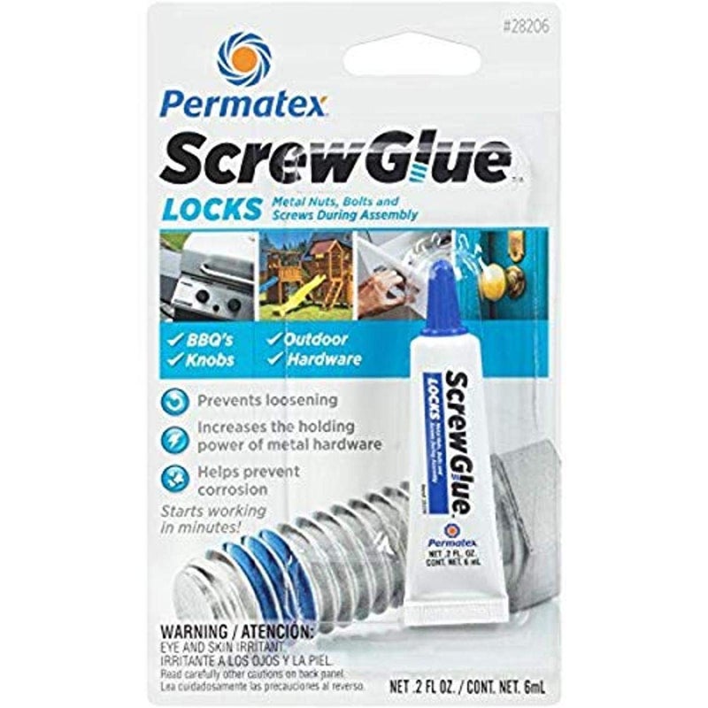 Permatex 28206 6 mL Screw Glue Locks 018 fl oz - Image 1