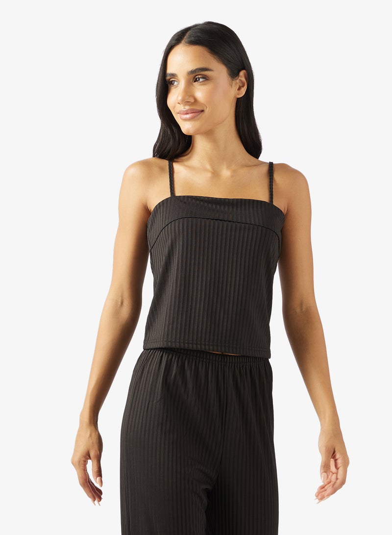 Ginger Ribbed Cami Top & Pyjama Set - Image 3