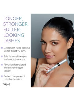 LiLash LiLash Purified Eyelash Physician-Formulated Serum for Fuller & Longer Looking Eyelashes | Natural Eyelash Enhancer Safe for Sensitive Eyes & Contact Lens Wearers | 90-Day Supply (2mL)  - Image 2