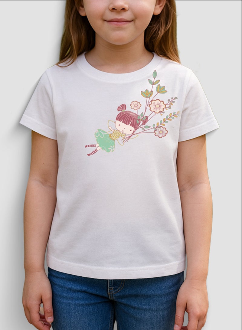 Y&CO Flying Flower Girl T-Shirt - Image 3