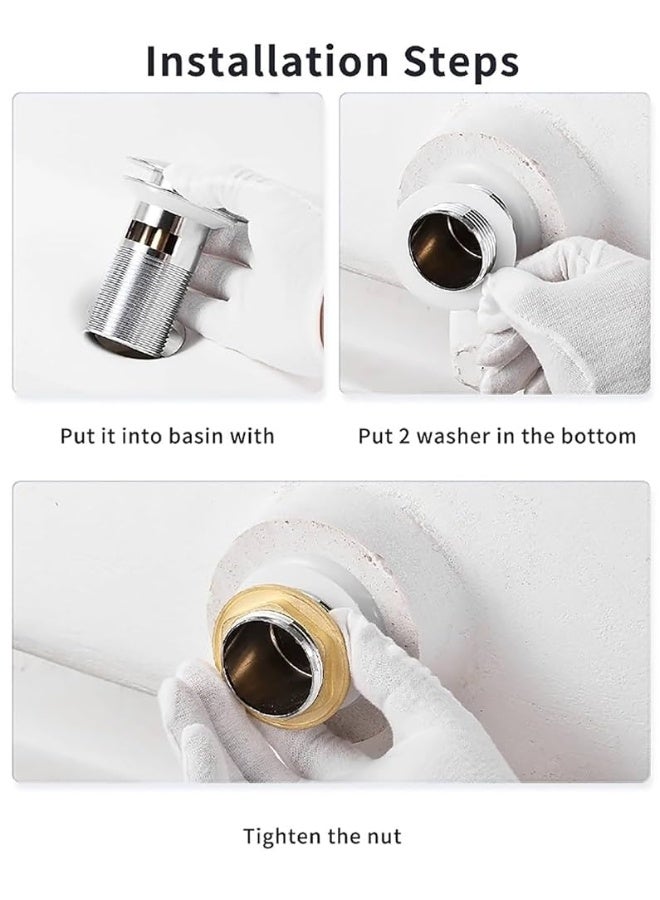 Colro Global Stainless Steel Waste Drain Coupling Strainer for Kitchen bathroom basin - Image 3